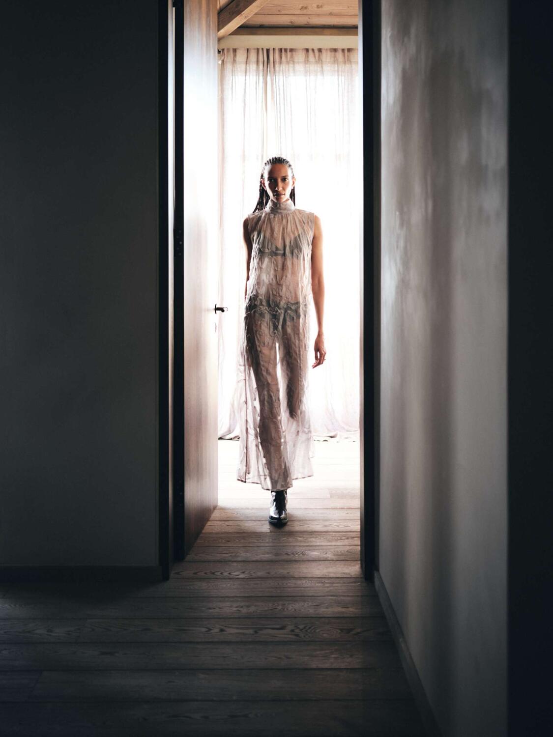 Allison kjole - Silver Grey